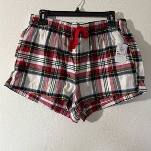 Old Navy Plaid Christmas Pajama Shorts